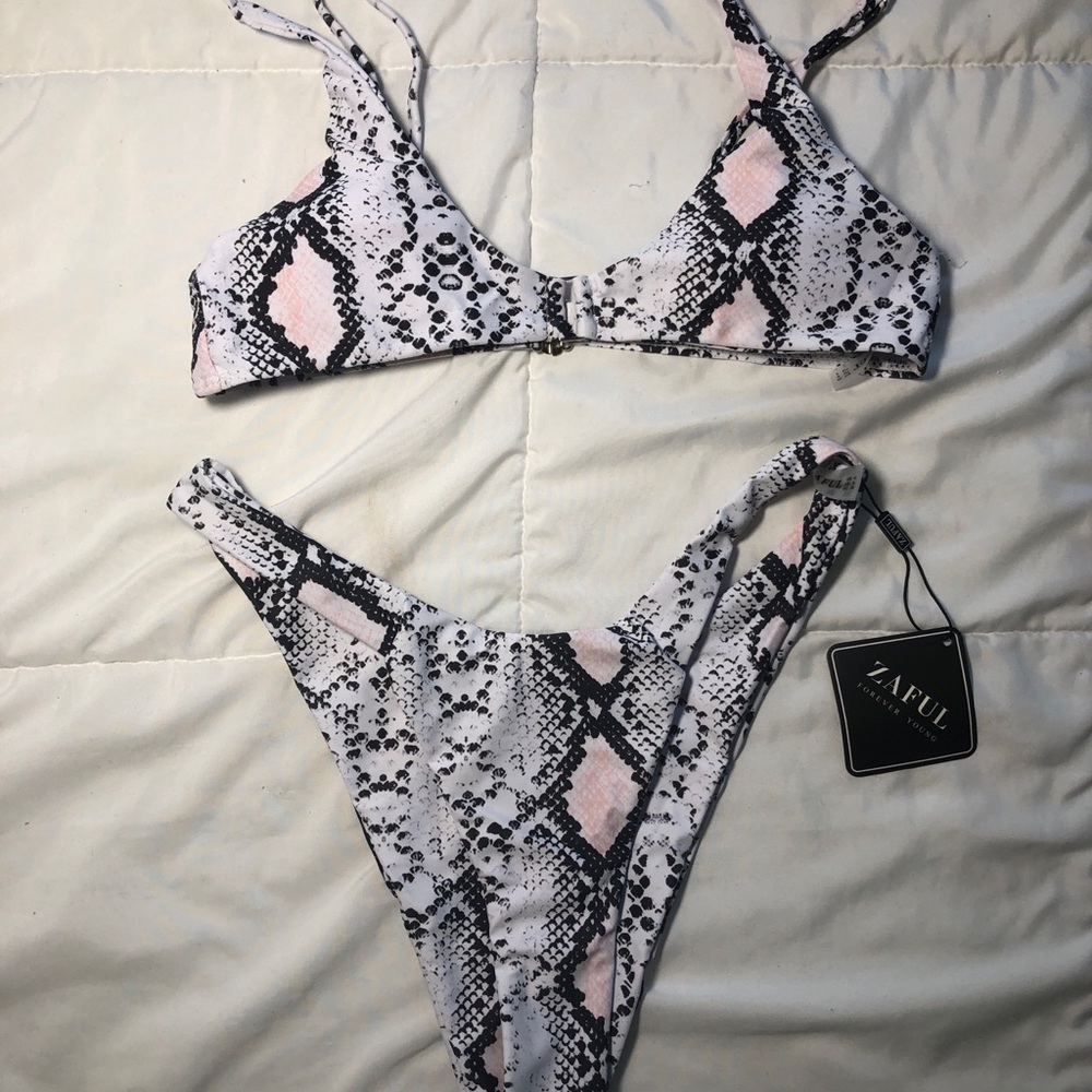 Snake skin bathing suit